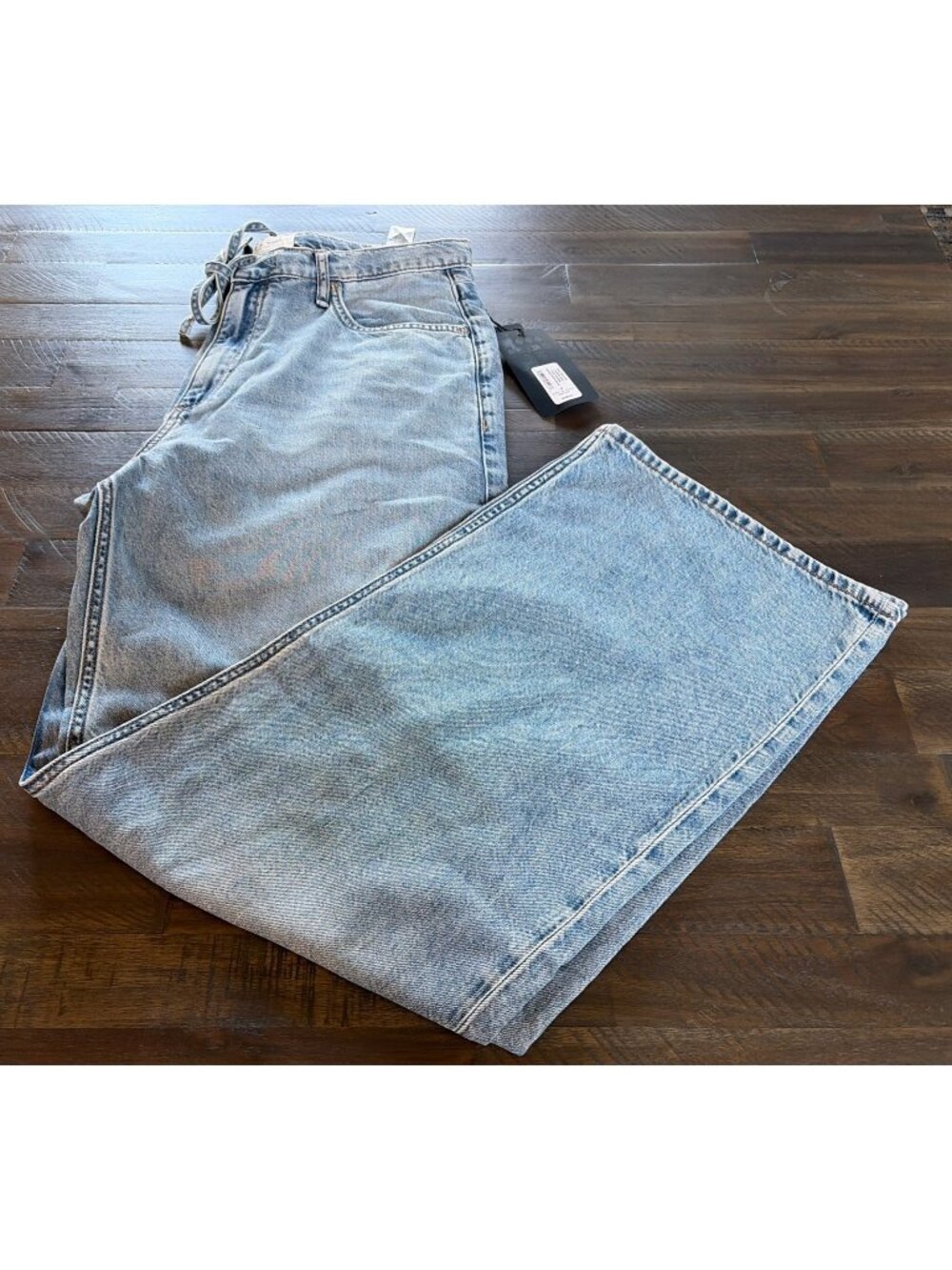 NWT $288 Rag & Bone Ultra Drawstring Phoebe Wide Leg NWT Jeans
